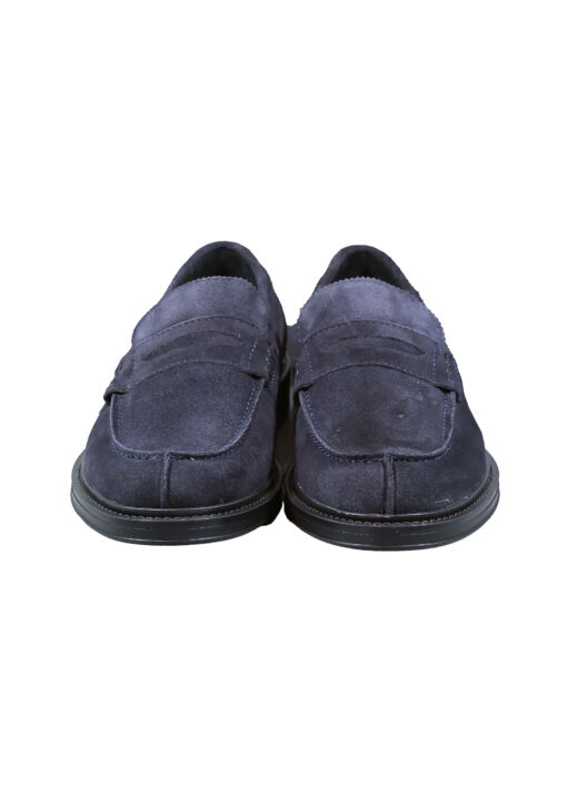 Alternative view of Original Italienische City Schuhe Blau Wildleder Herren A717