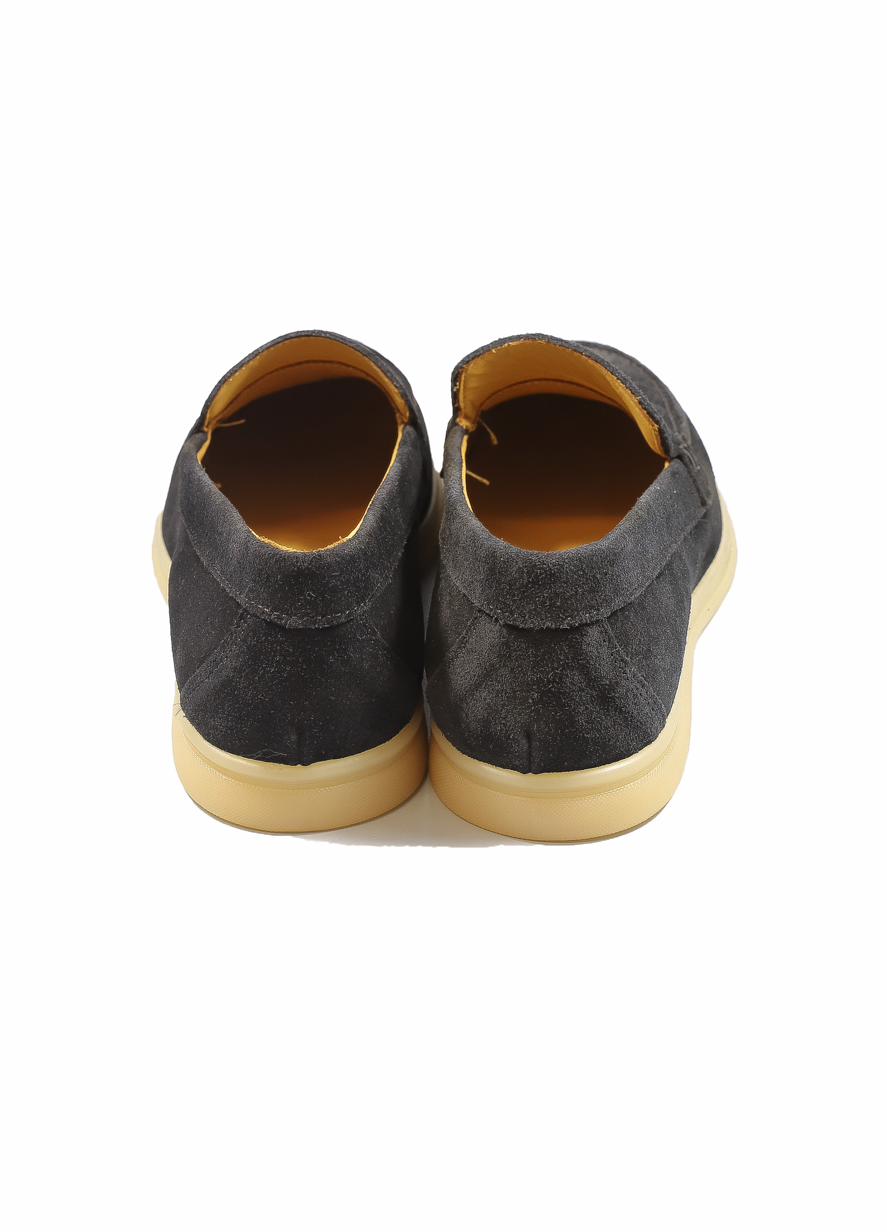 Original Italienische Loafers Schwarz Wildleder Herren SH26101A – Bild 3