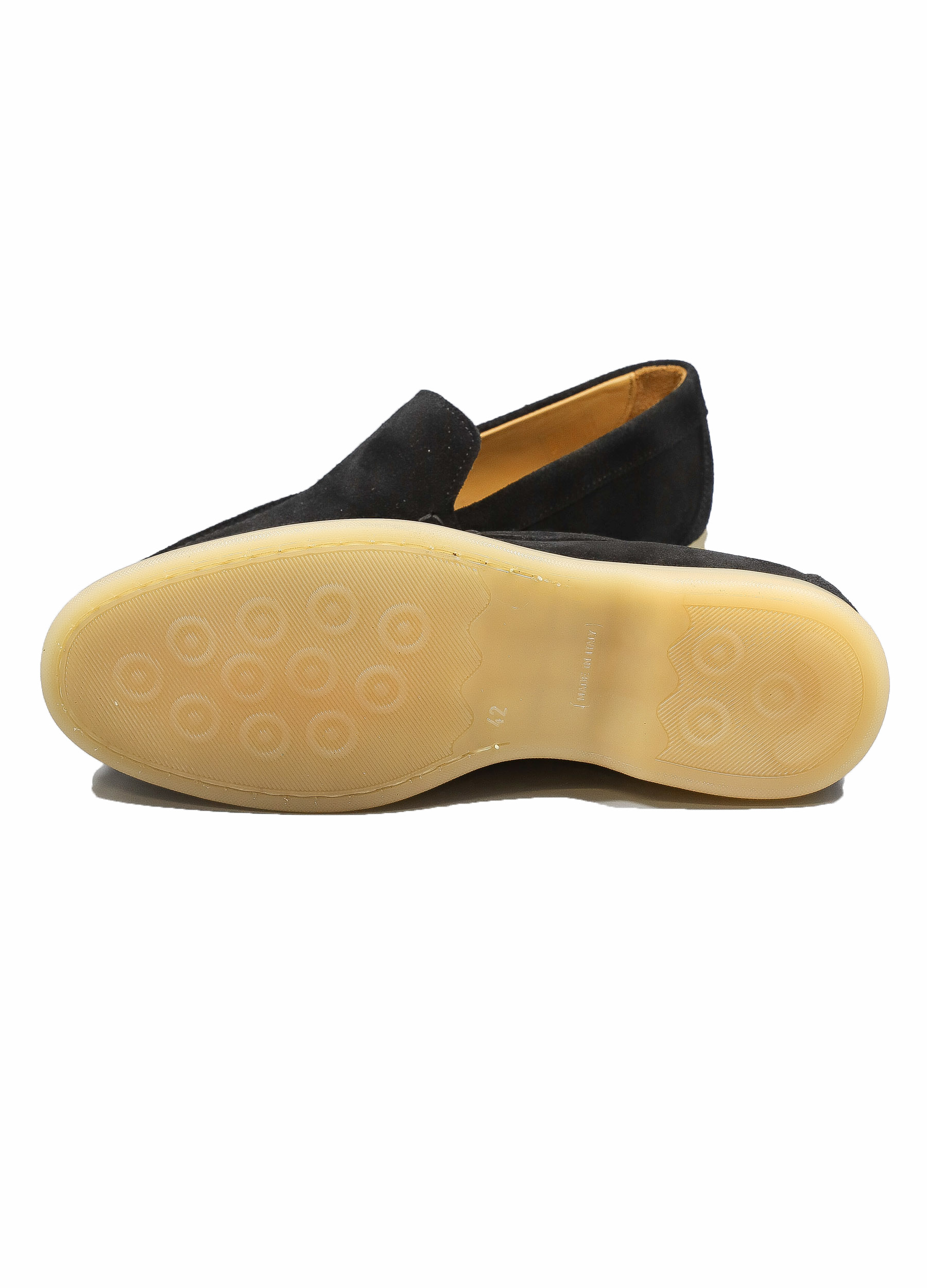 Original Italienische Loafers Schwarz Wildleder Herren SH26101A – Bild 5