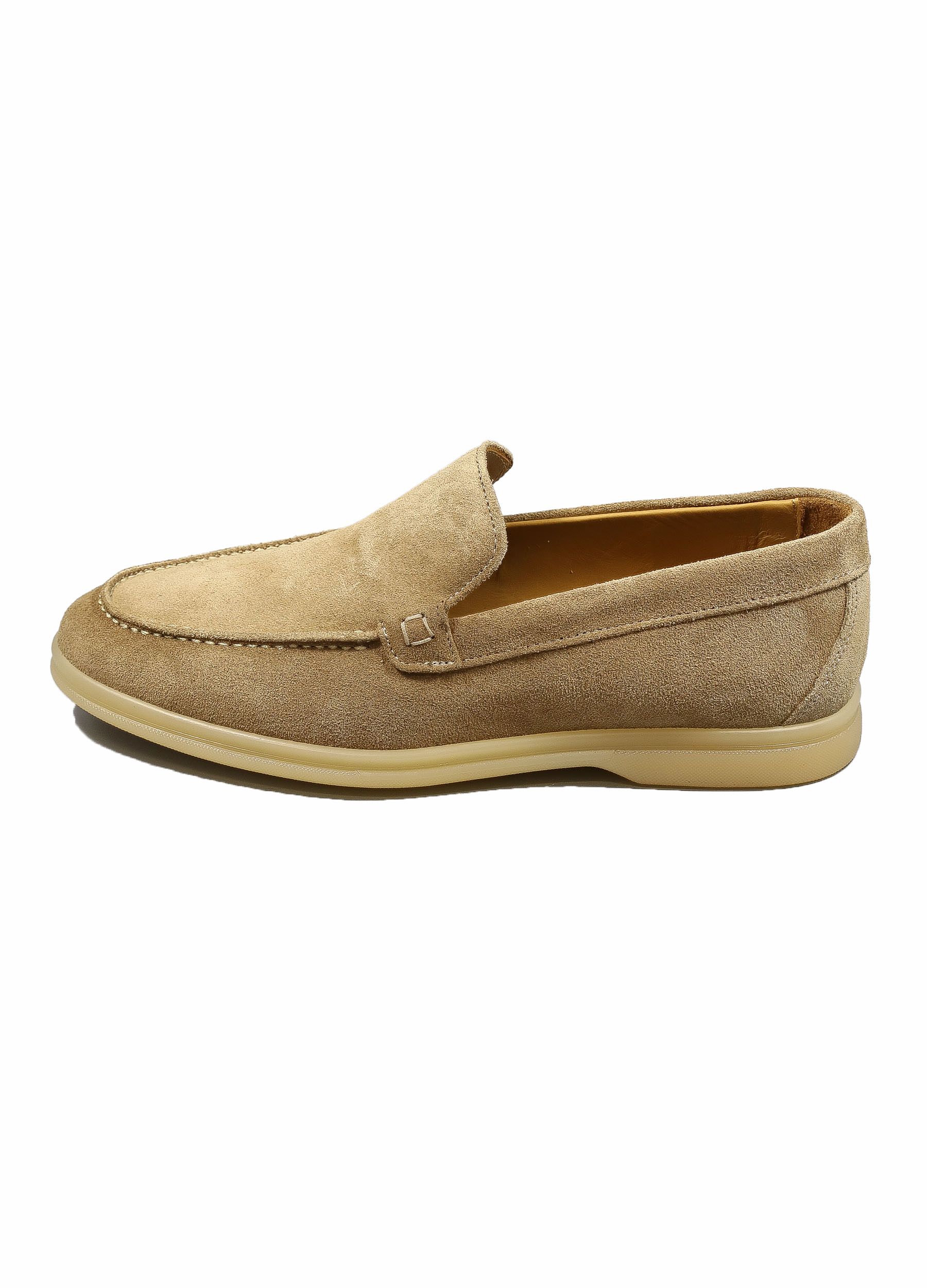 Original Italienische Loafers Taupe Wildleder Herren SH2696A