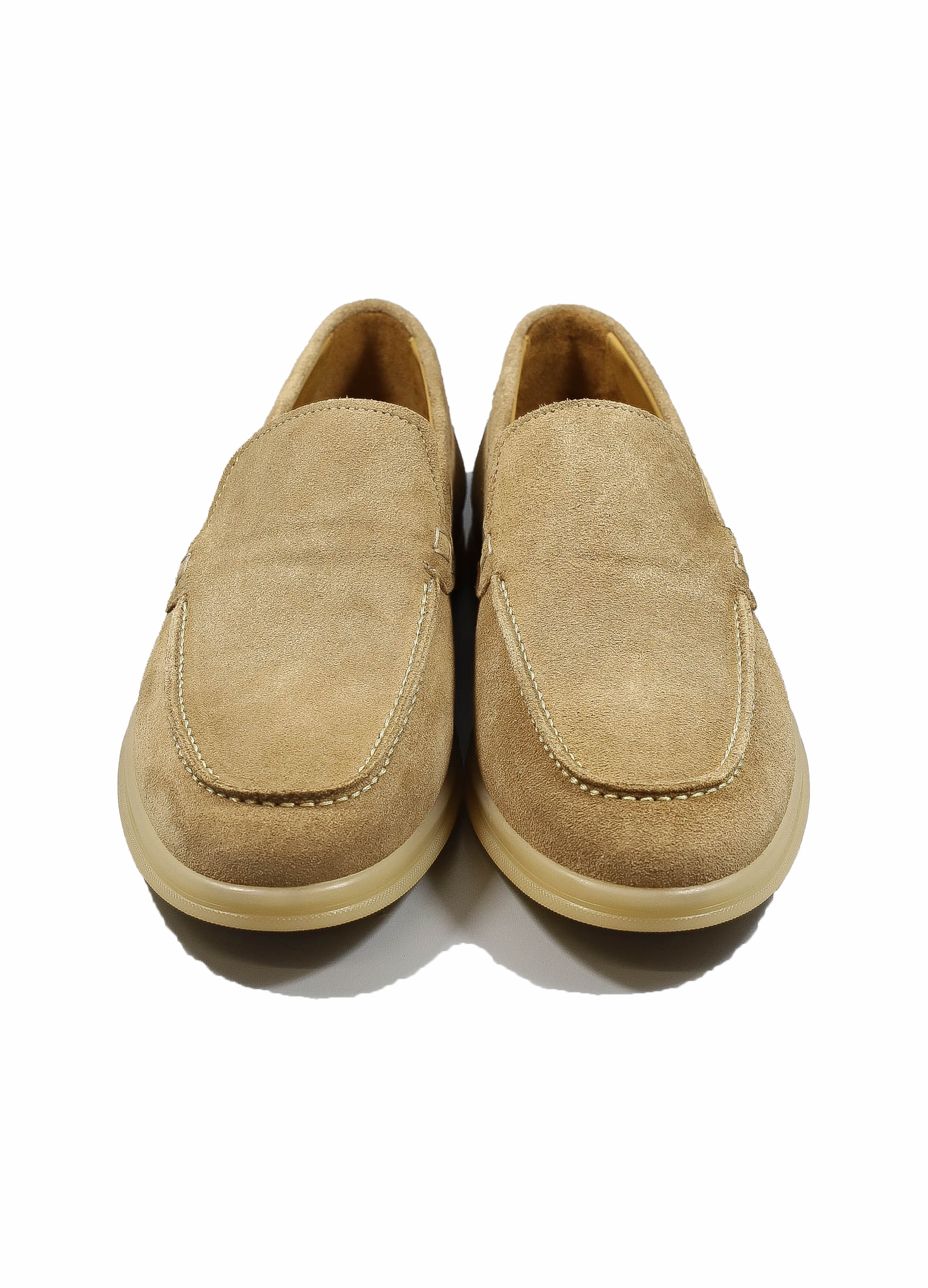 Original Italienische Loafers Taupe Wildleder Herren SH2696A – Bild 3