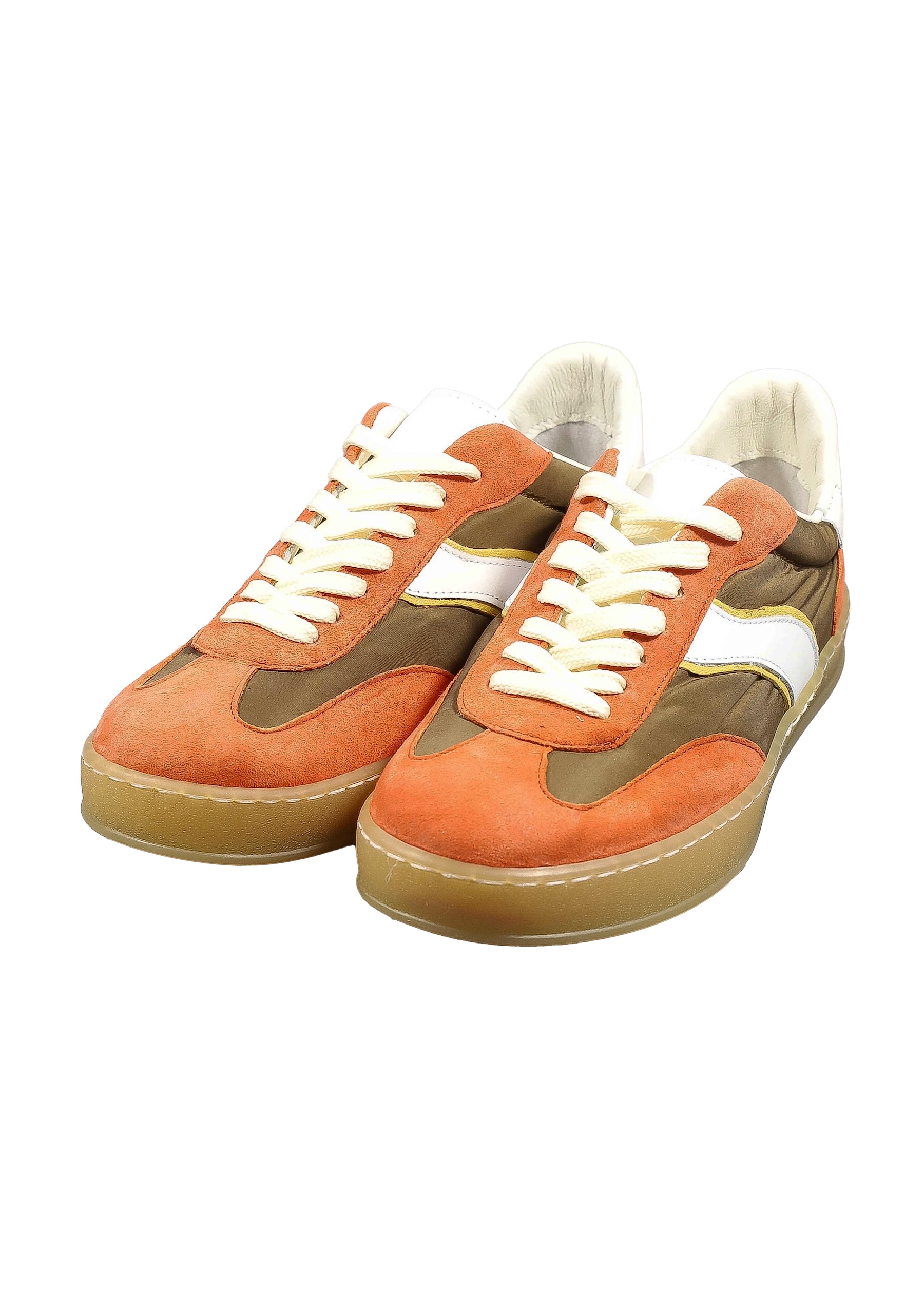 Original Italienische Sneakers Corall / Braun Gemischt Damen B709 – Bild 5