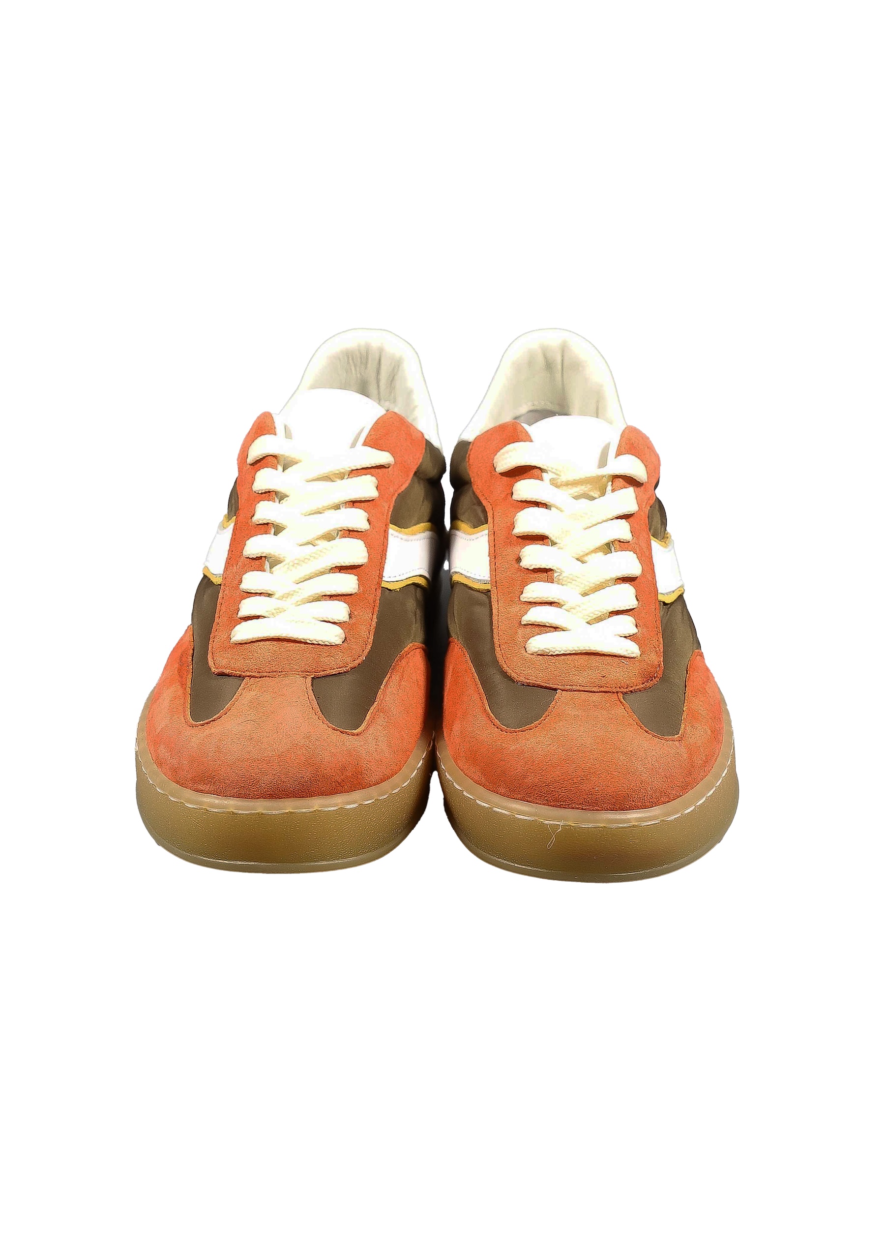 Original Italienische Sneakers Corall / Braun Gemischt Damen B709 – Bild 3