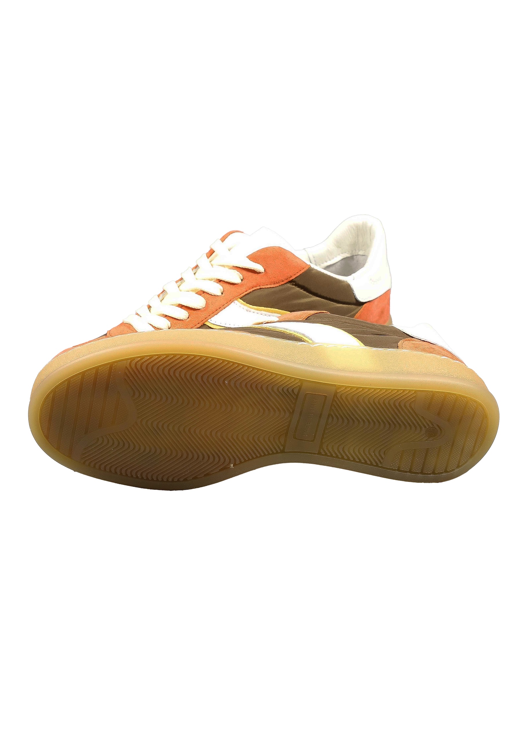 Original Italienische Sneakers Corall / Braun Gemischt Damen B709 – Bild 2