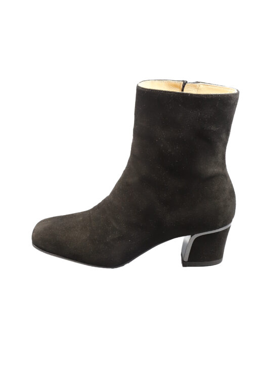 Original Italienische Stiefeletten Schwarz Wildleder Damen B600