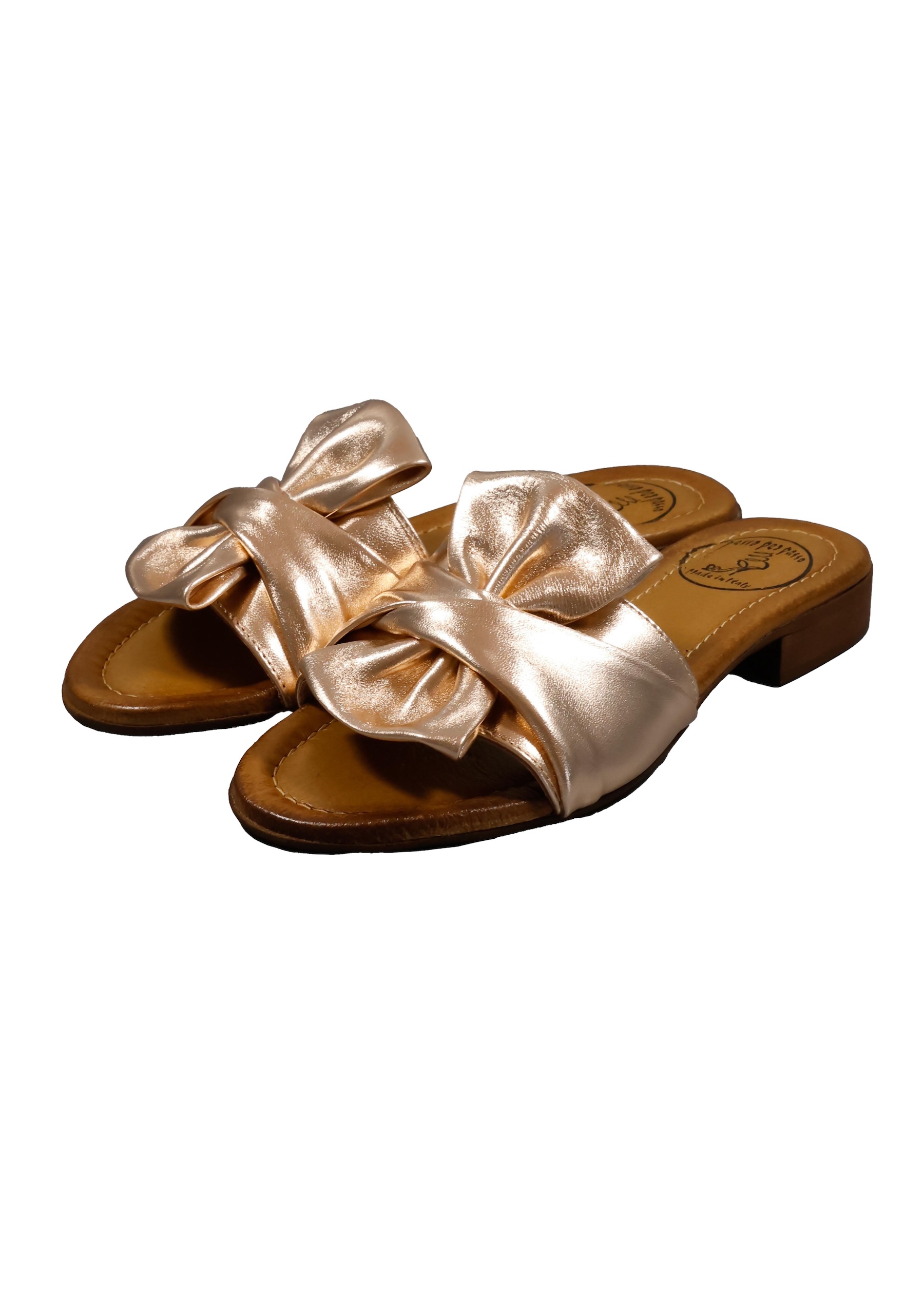 Original Italienische Sandalen Rosa Leder Damen B736 – Bild 2