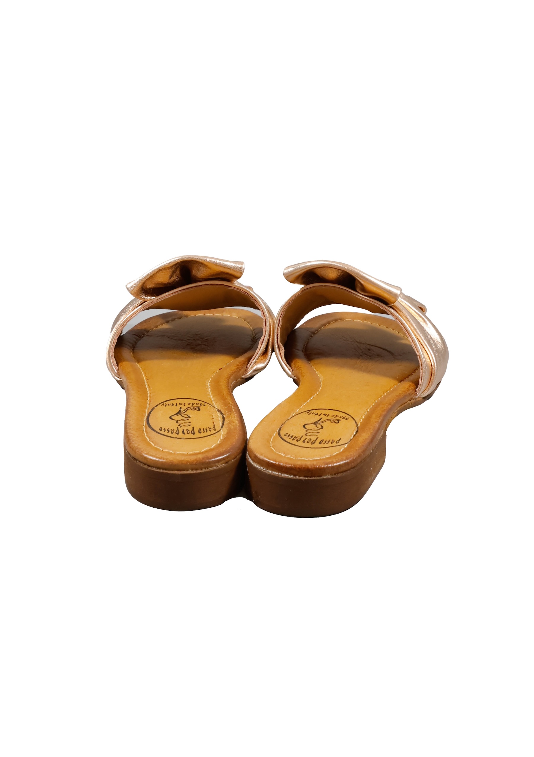 Original Italienische Sandalen Rosa Leder Damen B736 – Bild 3
