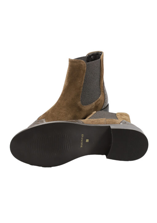 Alternative view of Original Italienische Stiefeletten Braun Wildleder Damen B617