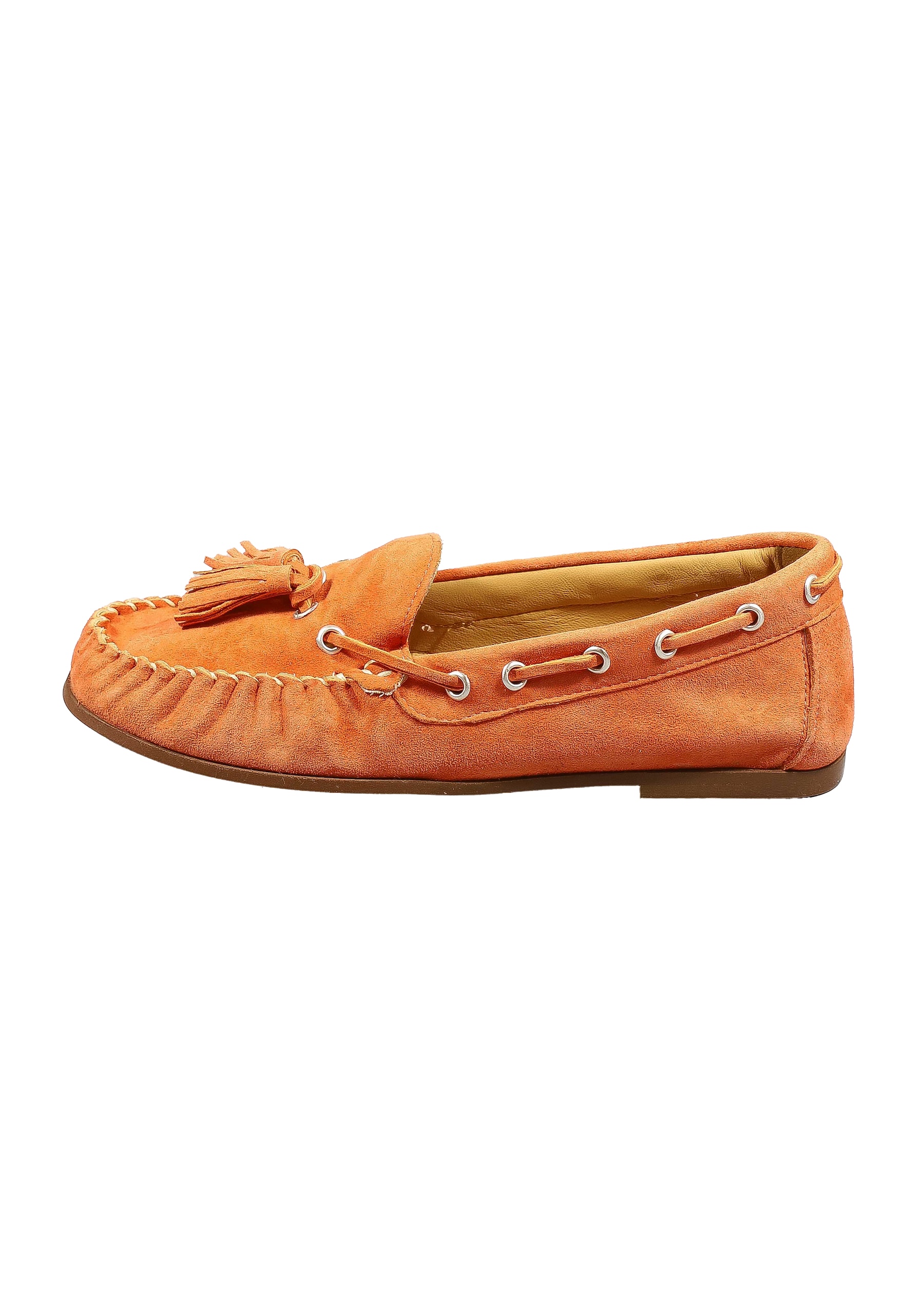 Original Italienische Loafers Corall Leder Damen B701