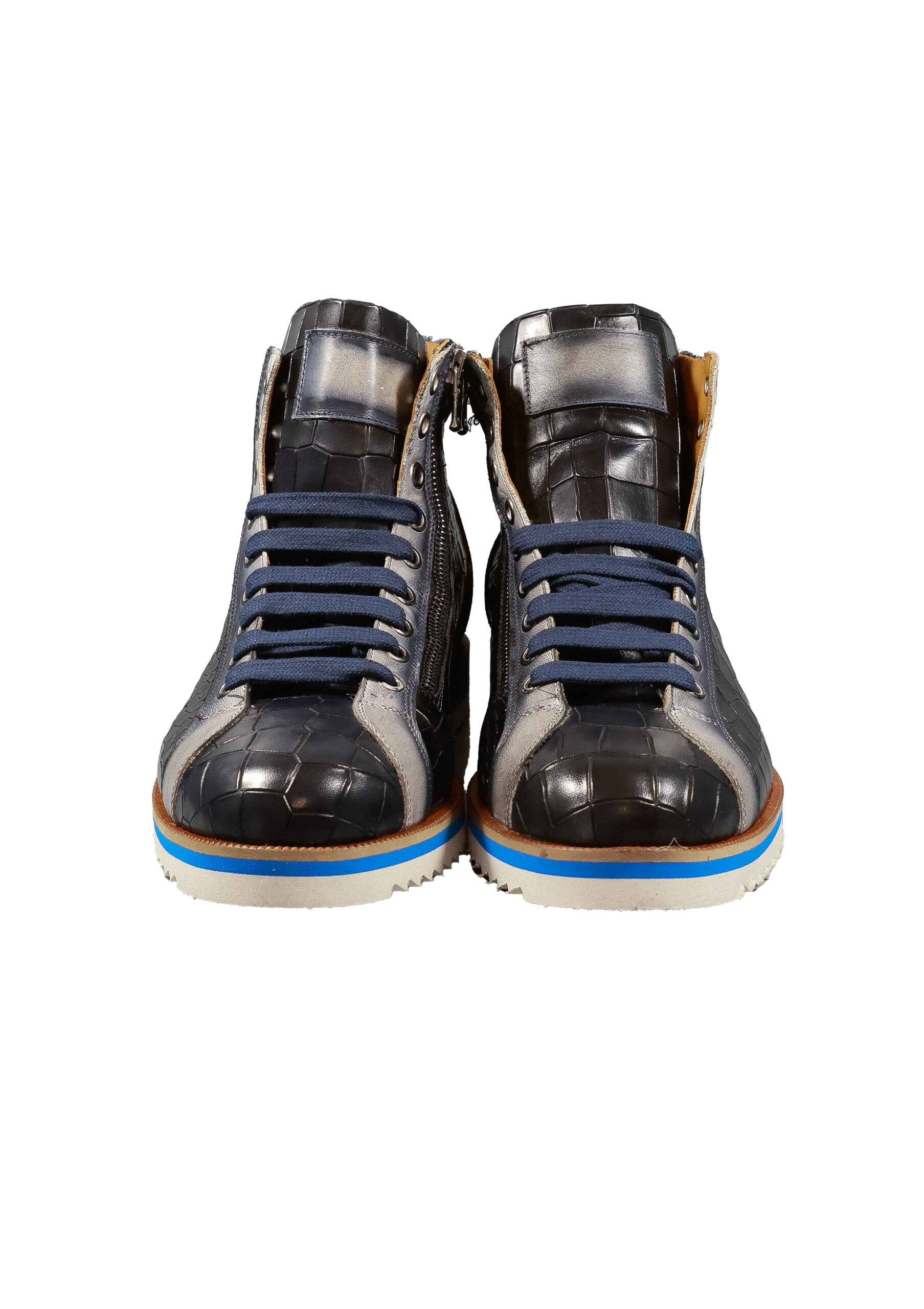 Alternative view of Original Italienische Sneakers Blau Leder Herren A707