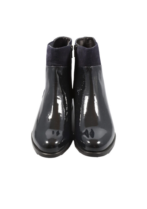Alternative view of Original Italienische Stiefeletten Schwarz Lackleder Damen B601