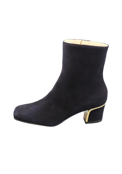 Original Italienische Stiefeletten Blau Wildleder Damen B602