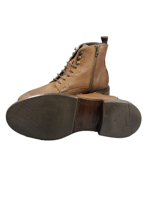 Alternative view of Original Italienische Stiefeletten Hellbraun Leder Herren A621