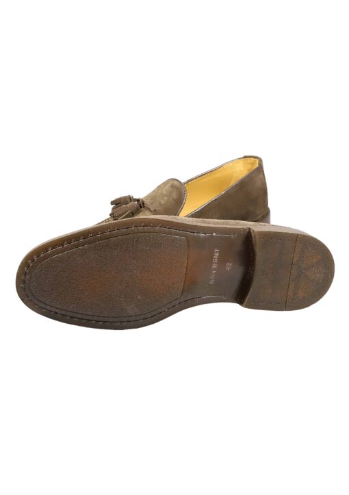 Alternative view of Original Italienische Loafers Dunkelbraun Wildleder Herren A651