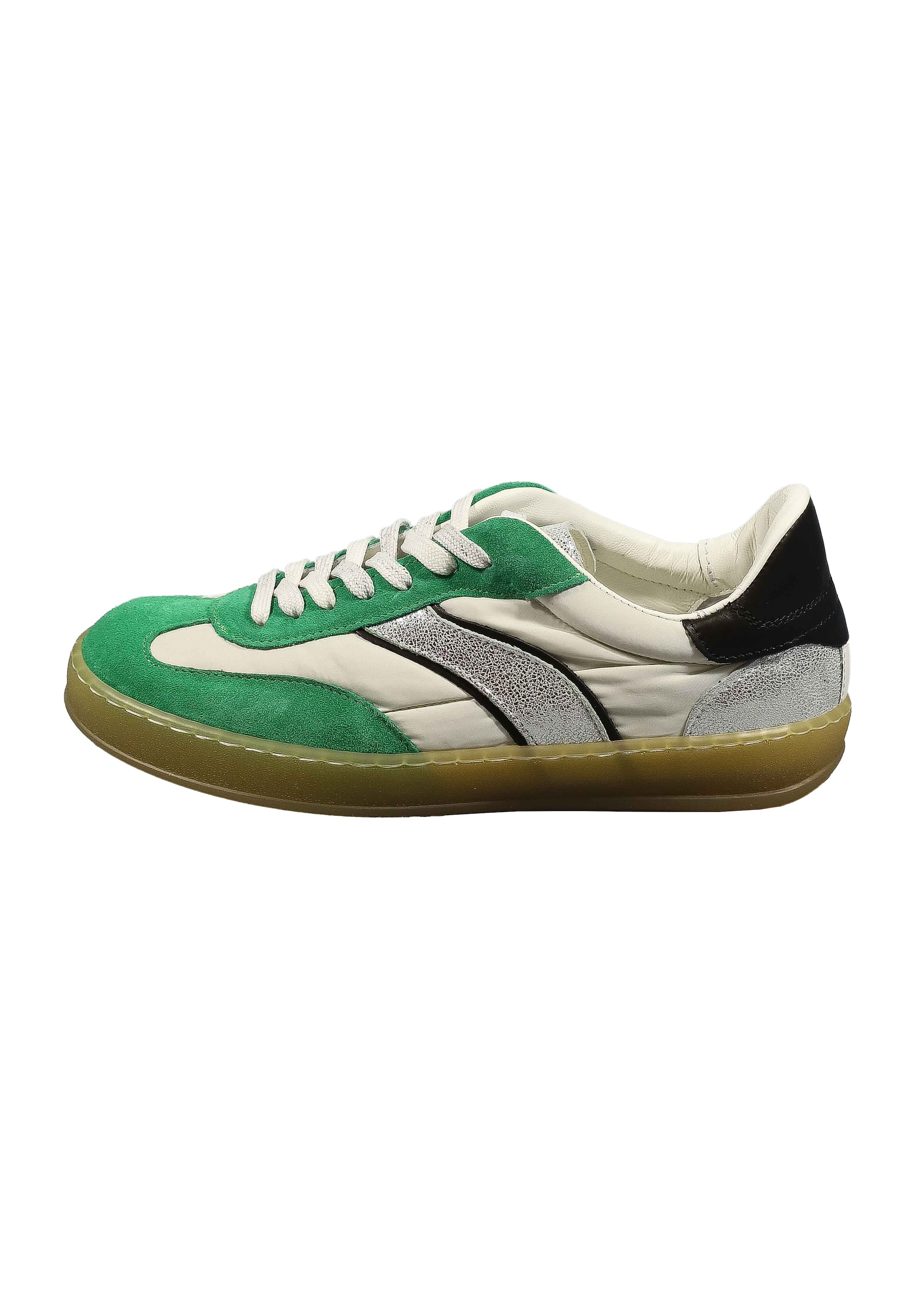 Original Italienische Sneakers Weiss / Grün Gemischt Damen B708