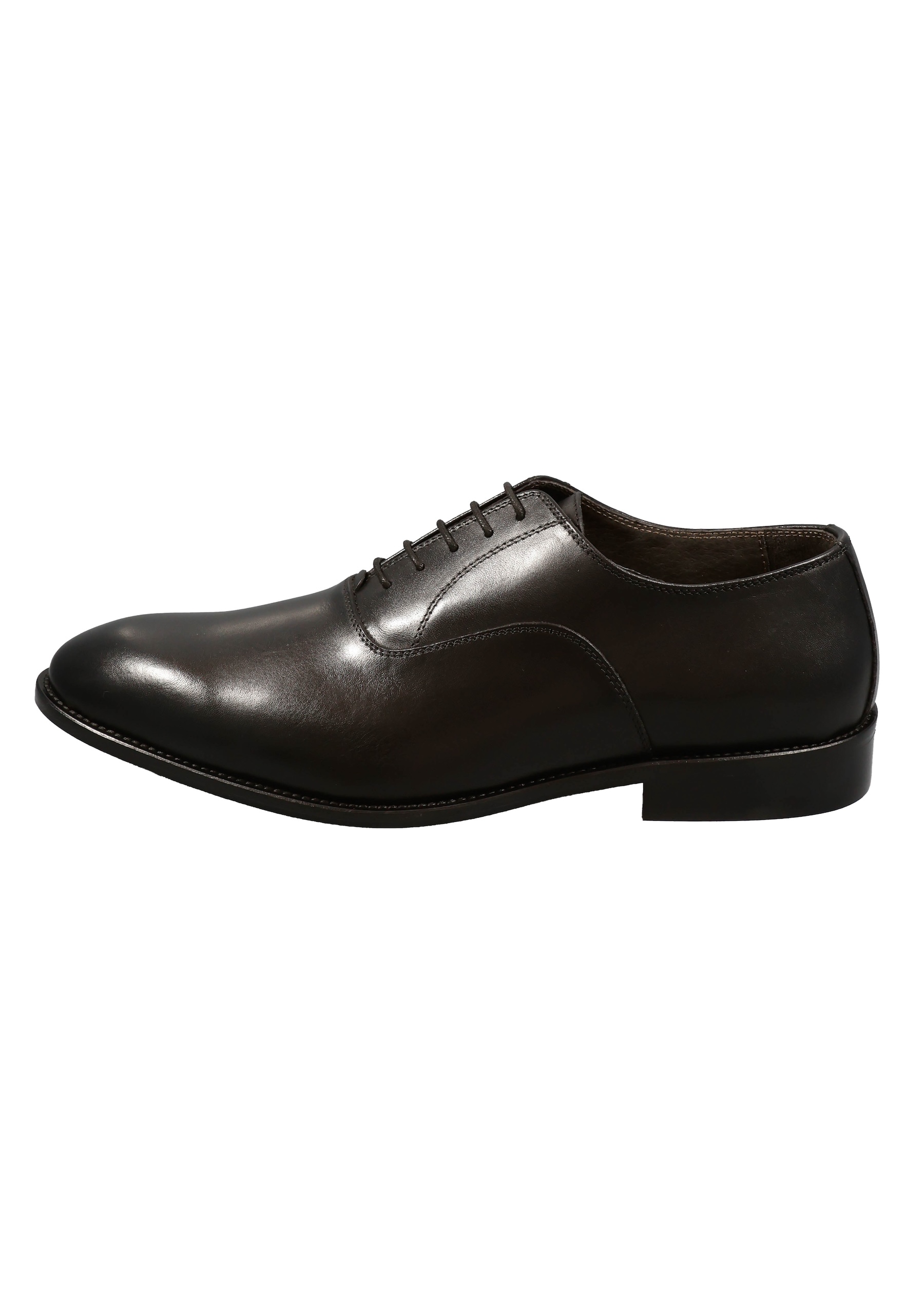 Original Italienische Anzugsschuhe Schwarz Leder Herren A668