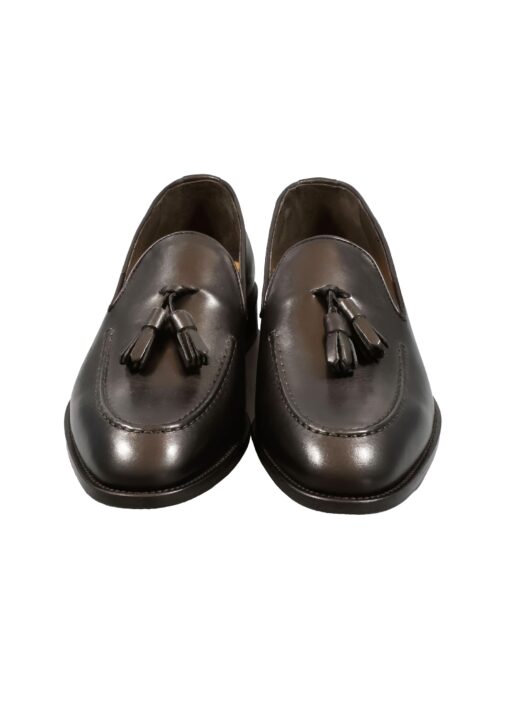 Alternative view of Original Italienische Anzugsschuhe Schwarz Leder Herren A666