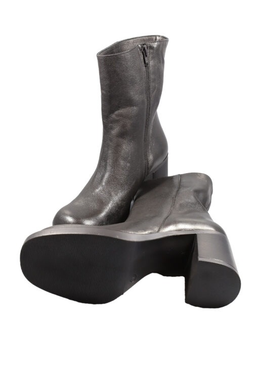 Alternative view of Original Italienische Stiefeletten Schwarz Leder Damen B623