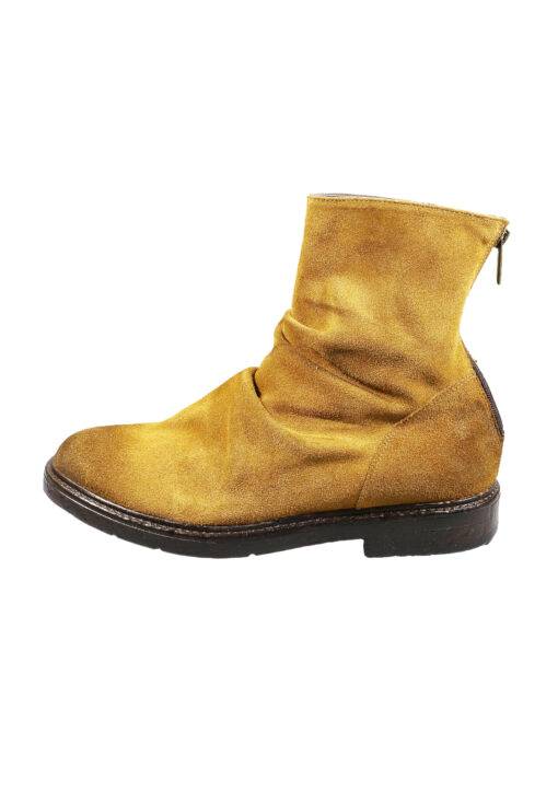 Original Italienische Stiefeletten Braun Wildleder Herren A601