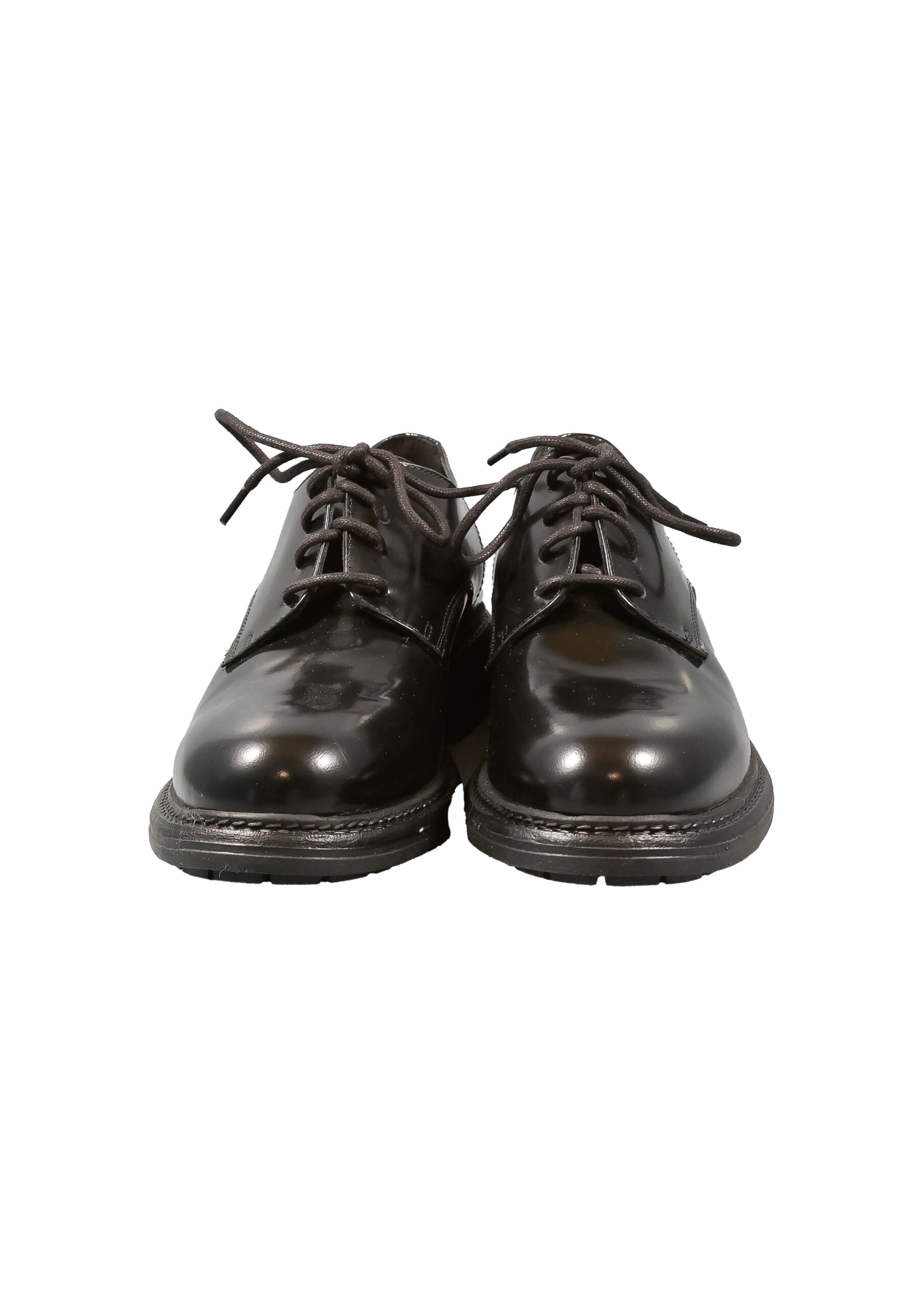 Alternative view of Original Italienische Schnürstiefel Schwarz Leder Damen B750