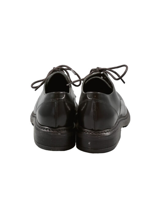 Original Italienische Schnürstiefel Schwarz Leder Damen B750 – Bild 3