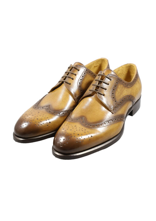 Alternative view of Original Italienische Elegante Schuhe Braun Leder Herren A615