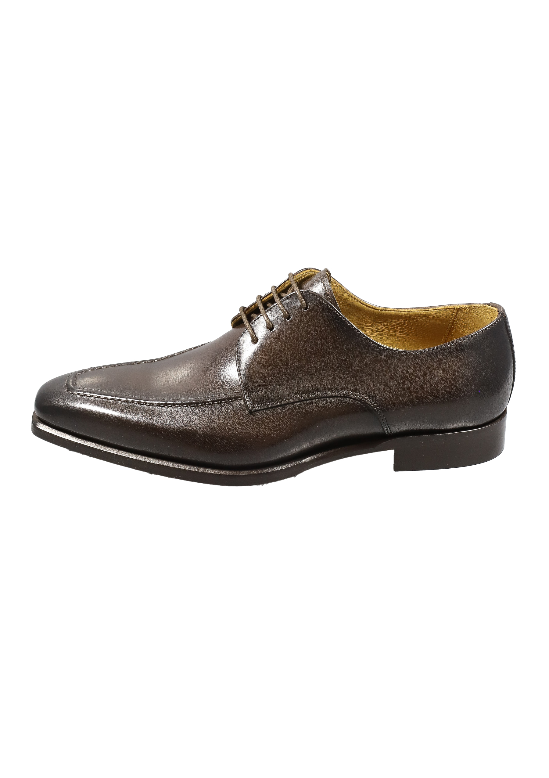 Original Italienische Elegante Schuhe Braun Leder Herren A613