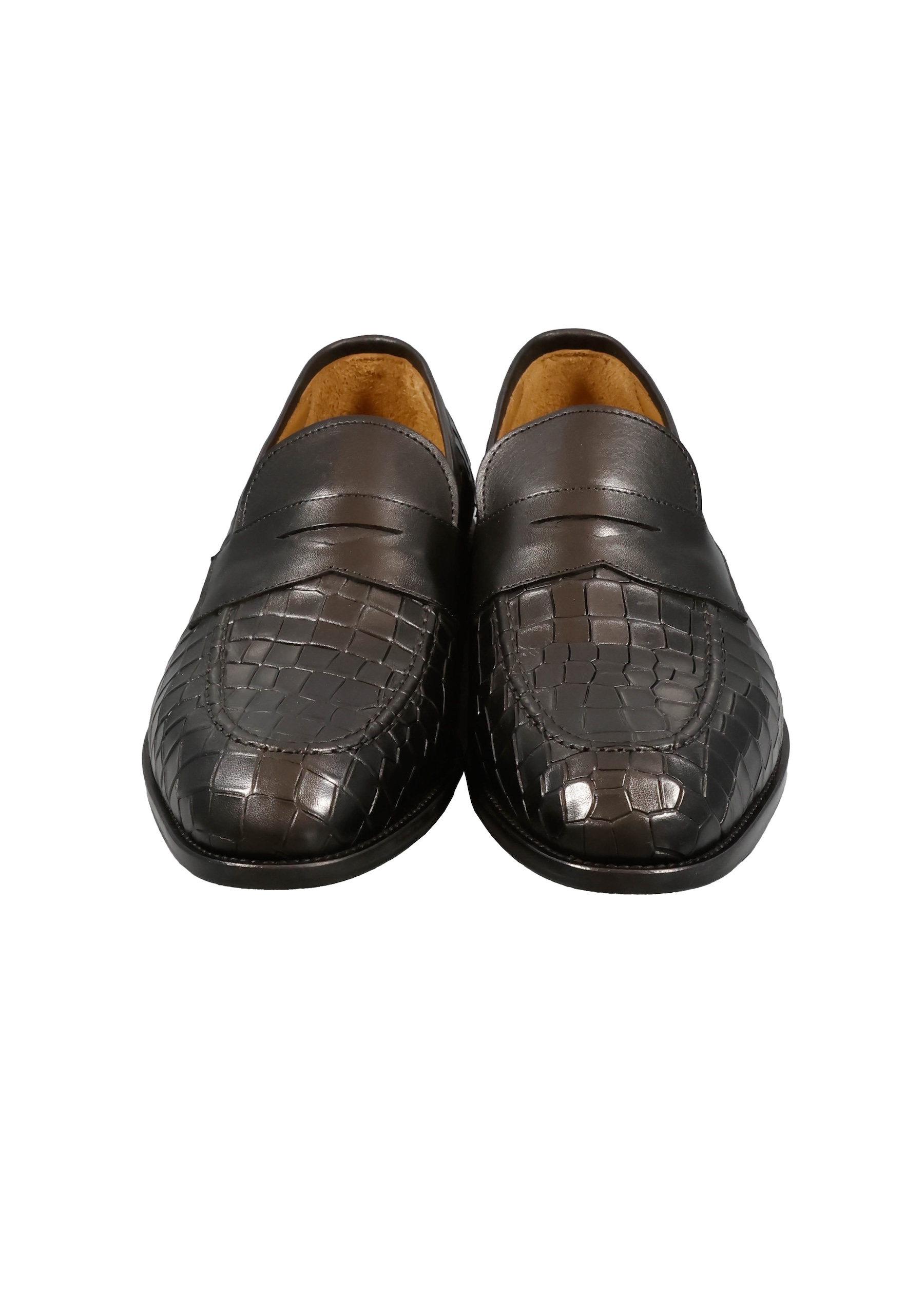 Original Italienische Anzugsschuhe Schwarz Leder Herren A669 – Bild 4