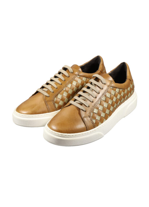 Alternative view of Original Italienische Stiefeletten Hellbraun Leder Herren A620