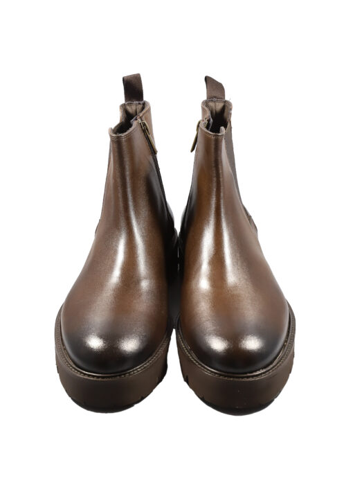 Alternative view of Original Italienische Stiefeletten Braun Leder Herren A605