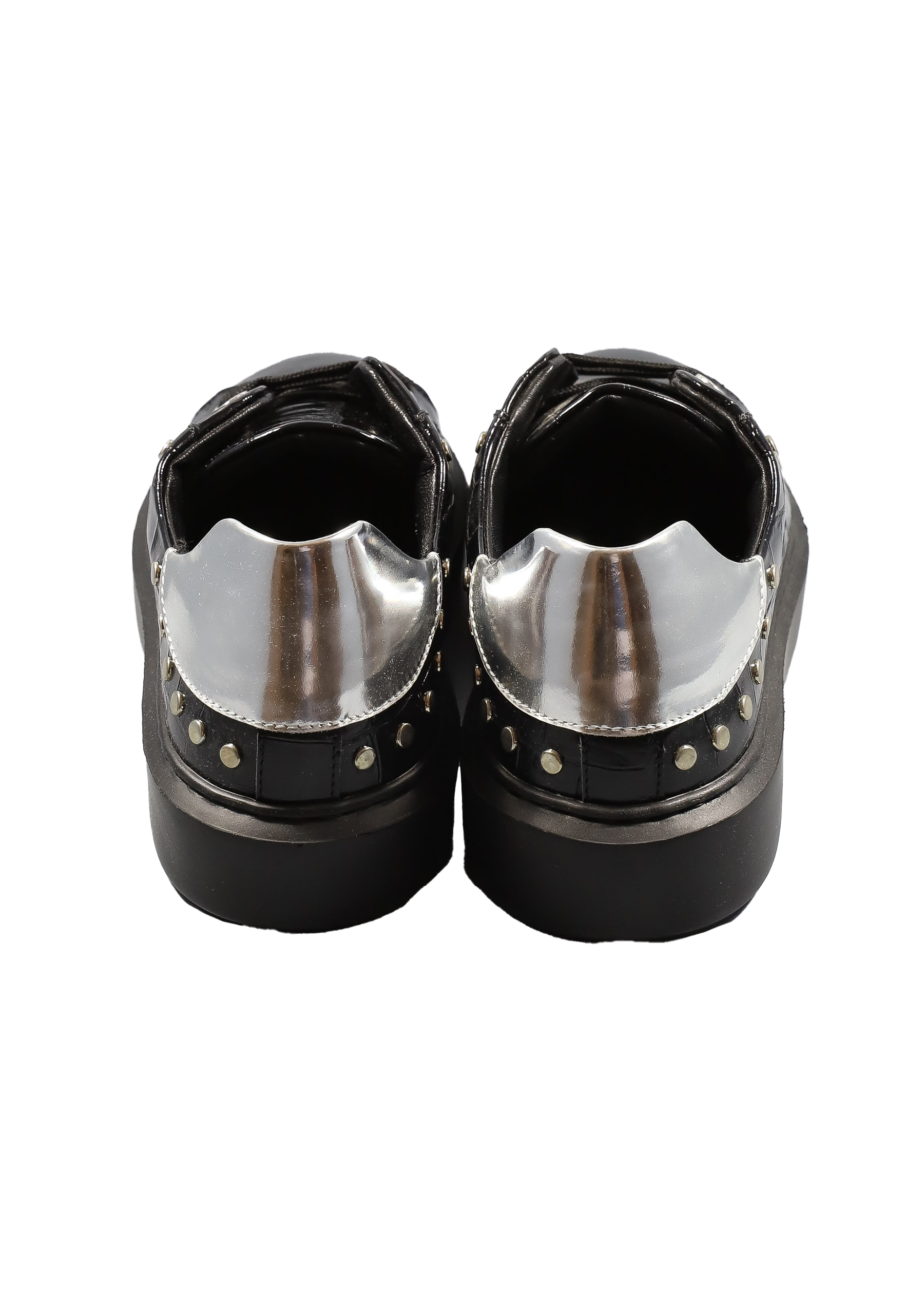 Original Italienische Sneakers Schwarz Leder Herren A610 – Bild 4