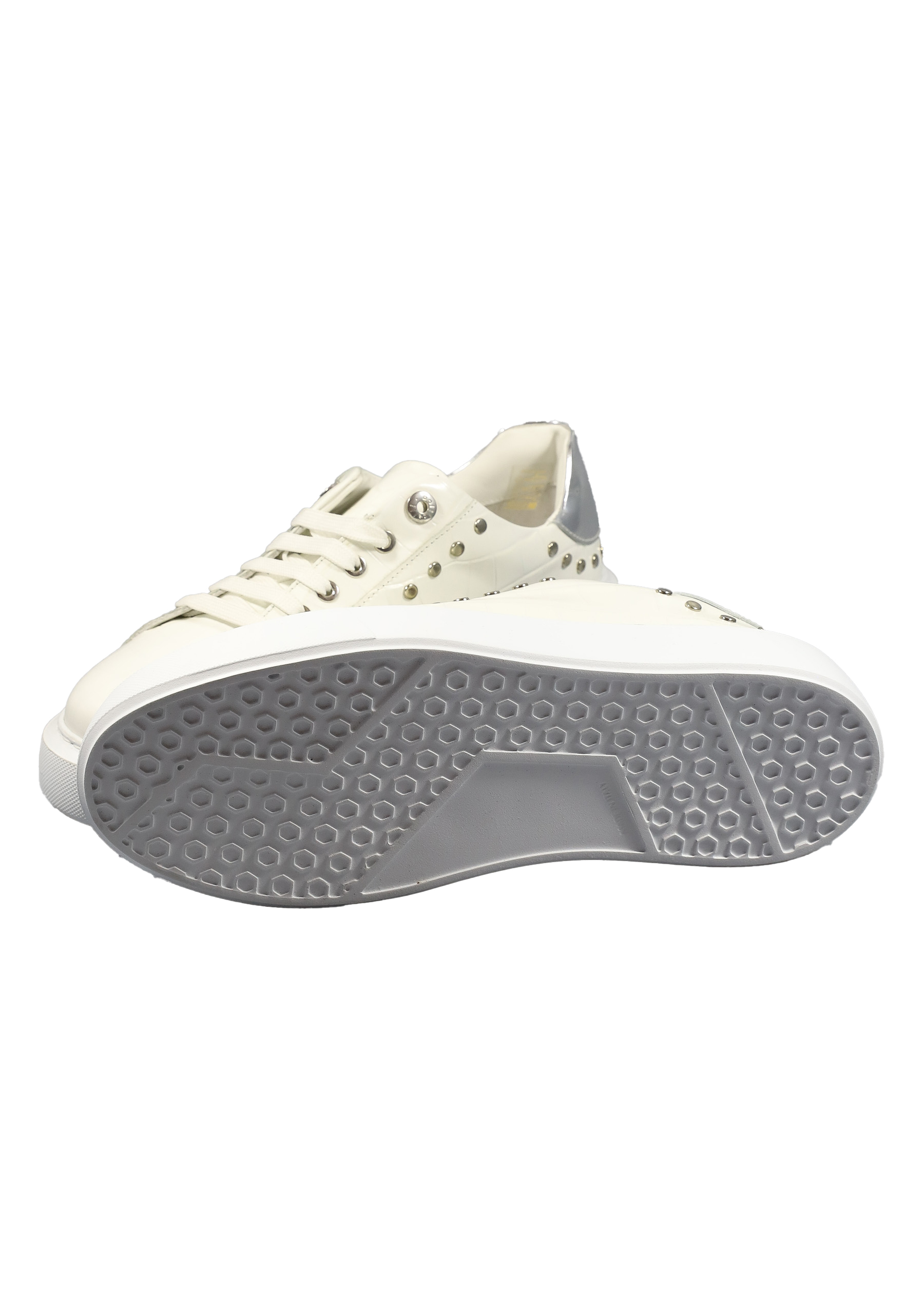 Original Italienische Sneakers Weiss Leder Herren A609 – Bild 5