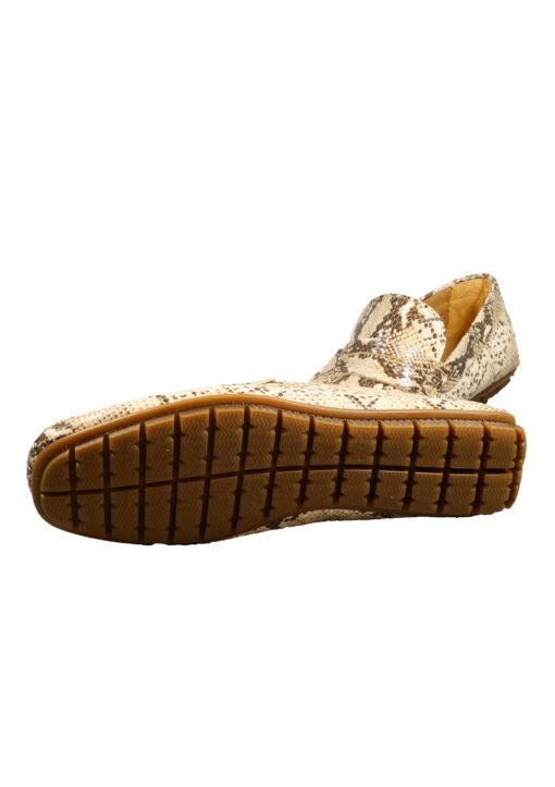 Alternative view of Original Italienische Loafers Reptilienmuster beige Leder Herren A670