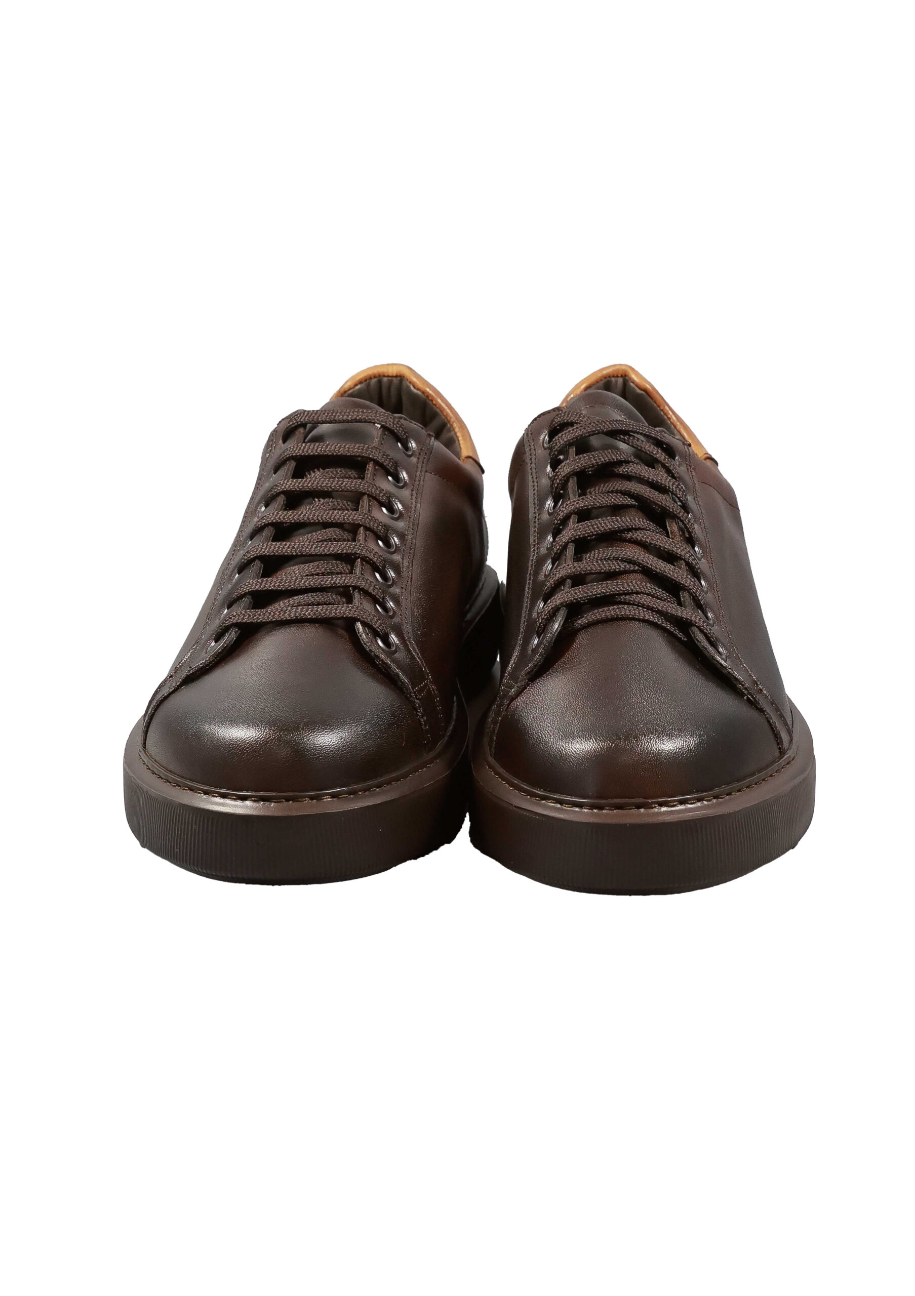 Alternative view of Original Italienische Sneakers Braun Leder Herren A705