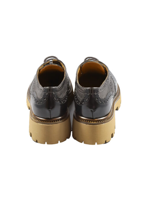 Alternative view of Original Italienische Cityschuhe Schwarz Leder Damen B622