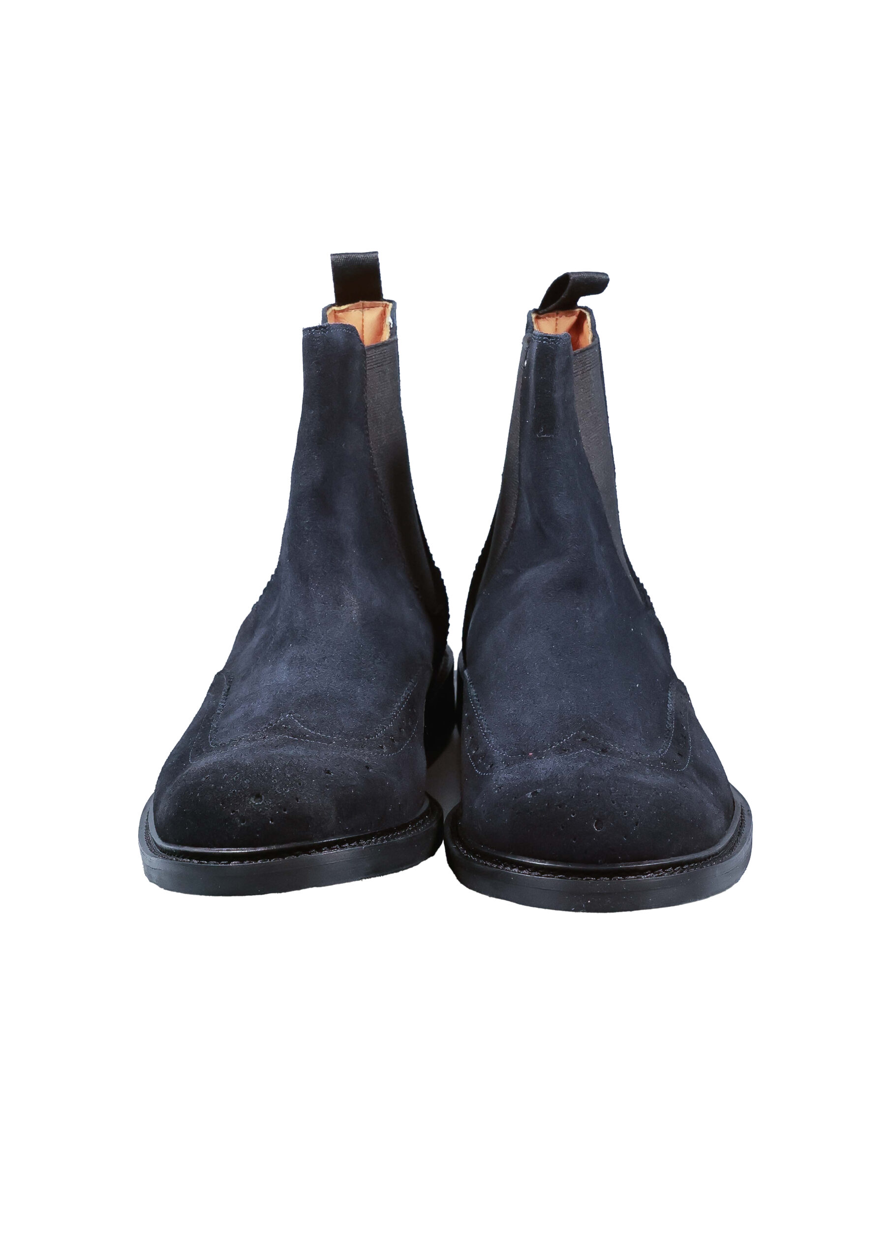 Alternative view of Original Italienische Stiefeletten Blau Wildleder Herren A709