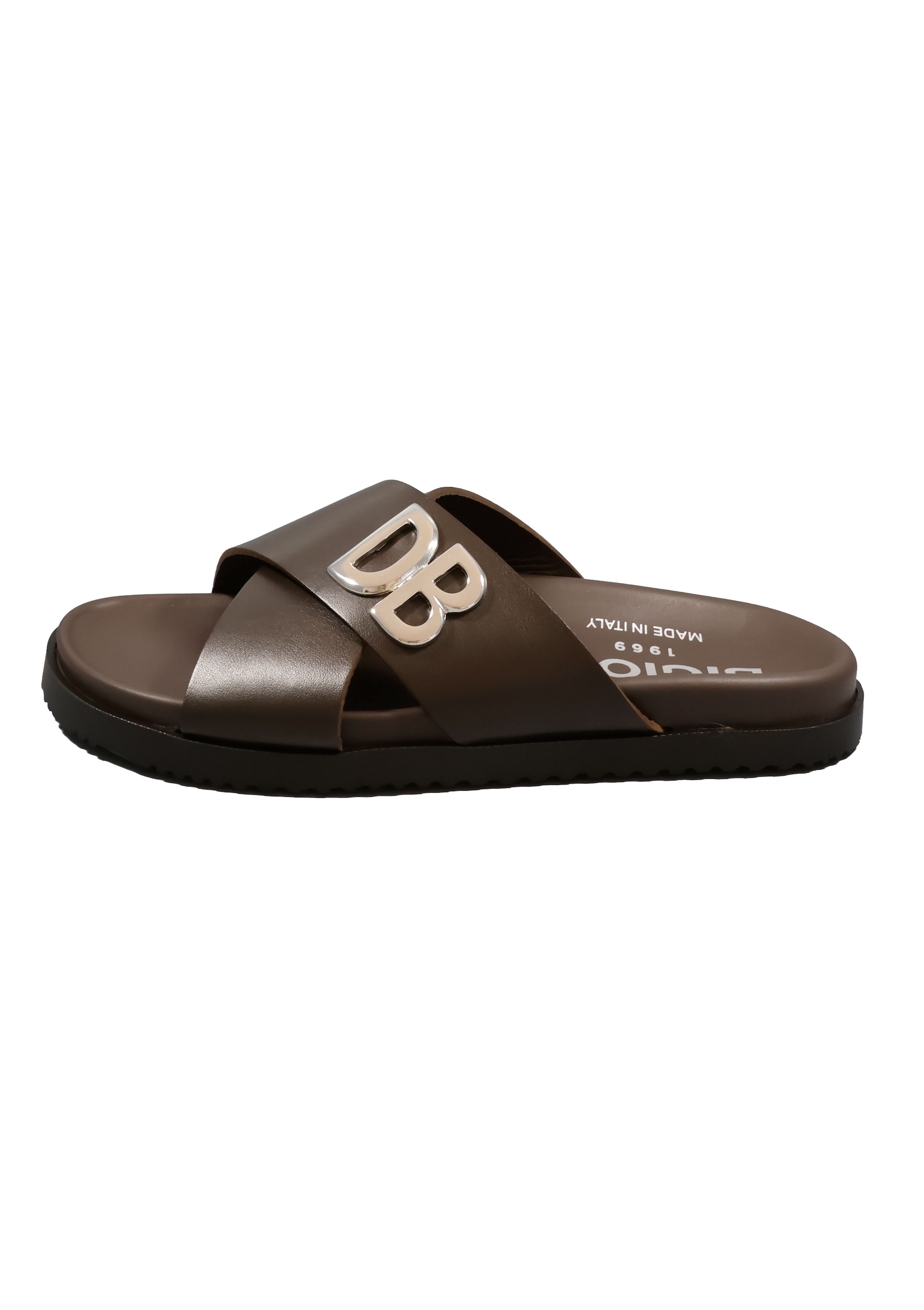 Original Italienische Sandalen Braun Leder Herren A 677
