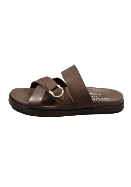 Original Italienische Sandalen Braun Leder Herren A 678