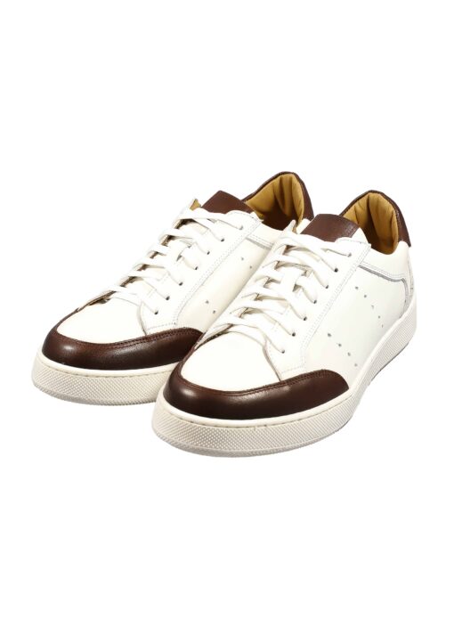 Alternative view of Original Italienische Sneakers Weiss Leder Herren A663