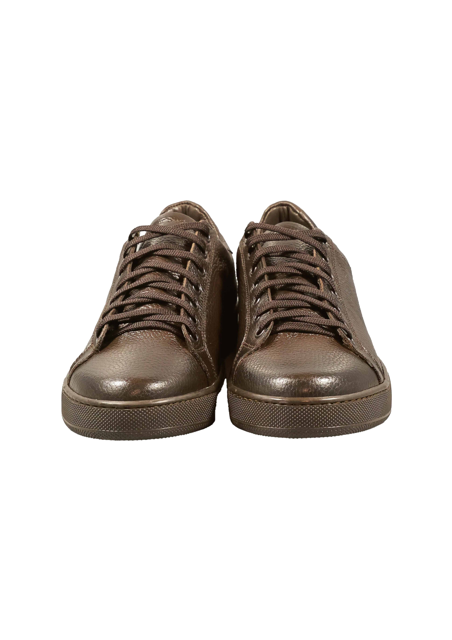Alternative view of Original Italienische Sneakers Dunkelbraun Leder Herren A702