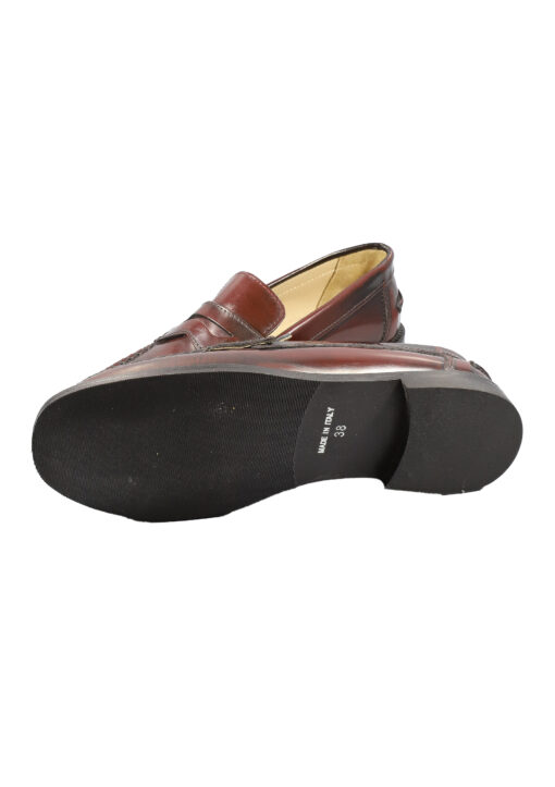 Alternative view of Original Italienische Loafer Bordeaux Leder Damen B635