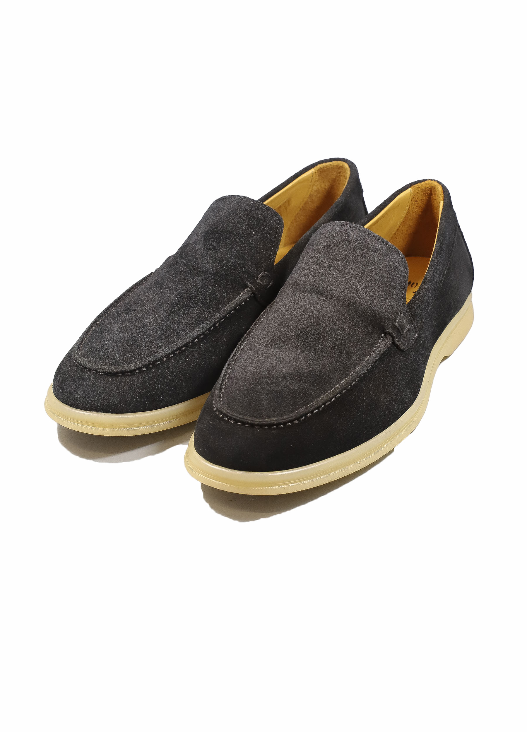 Original Italienische Loafers Schwarz Wildleder Herren SH26101A – Bild 2