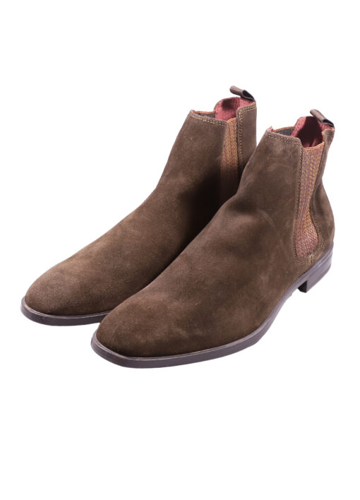 Alternative view of Original Italienische Stiefeletten Dunkelbraun Wildleder Herren A624