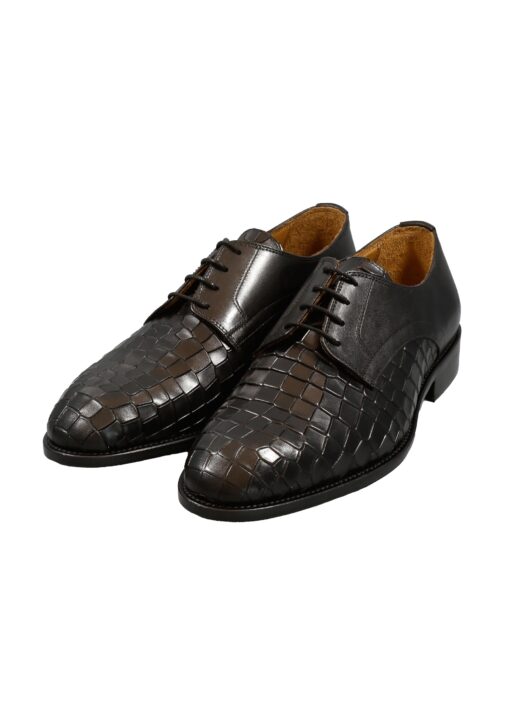 Alternative view of Original Italienische Anzugsschuhe Schwarz Leder Herren A667
