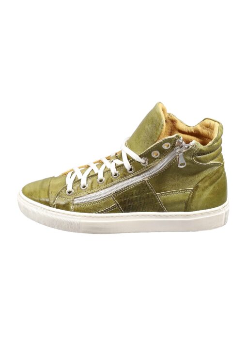 Original Italienische Sneakers Olive Leder Damen B720