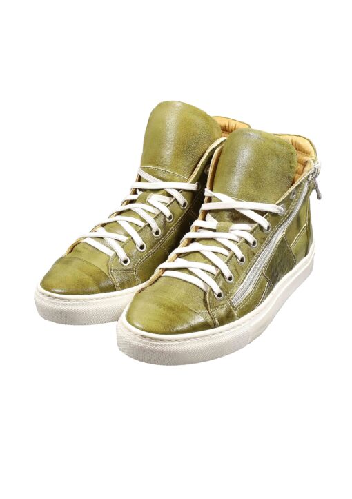 Alternative view of Original Italienische Sneakers Olive Leder Damen B720