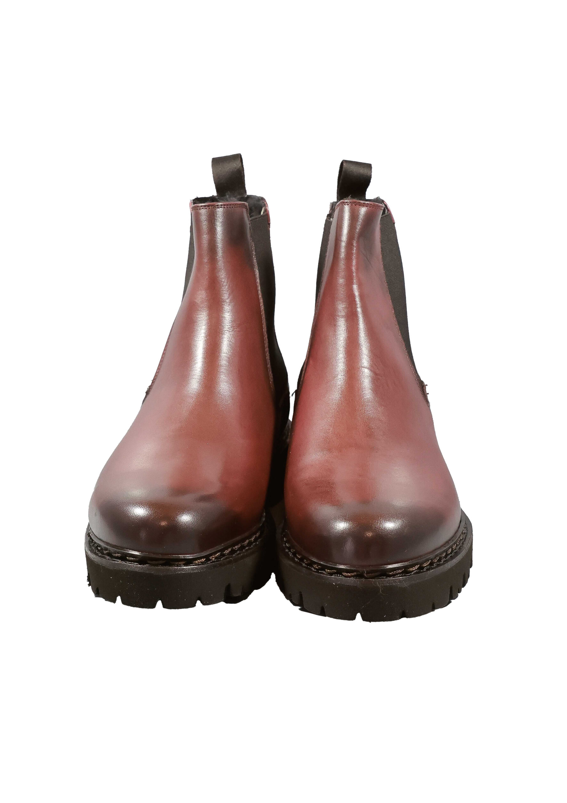 Alternative view of Original Italienische Winterboots Bordeaux Leder Herren A713