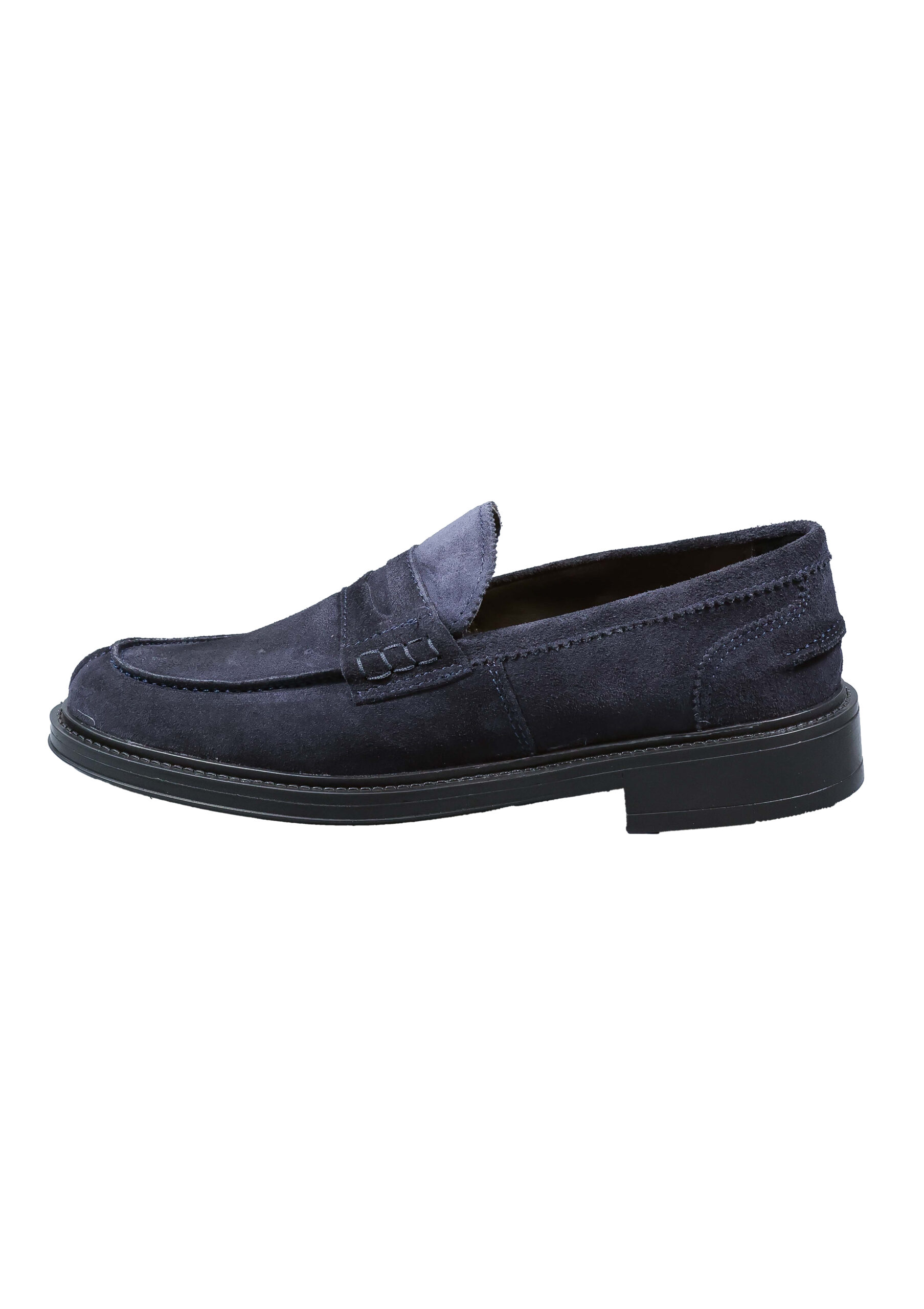 Original Italienische City Schuhe Blau Wildleder Herren A717