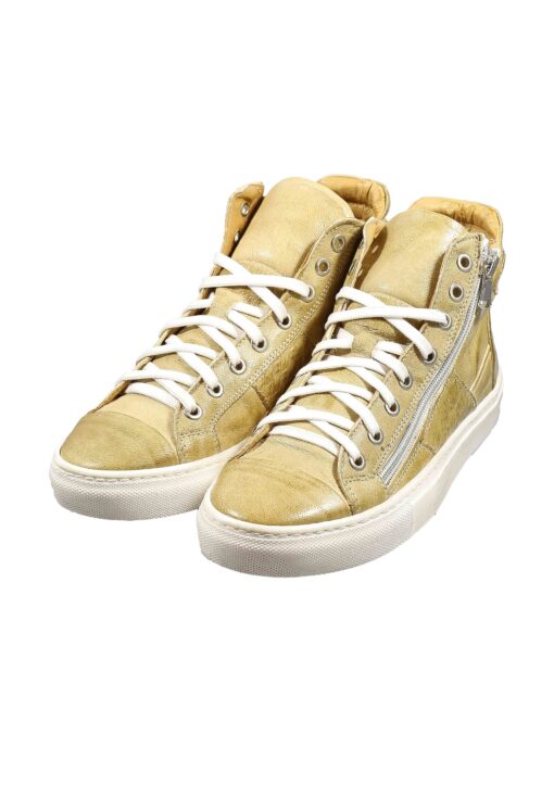 Alternative view of Original Italienische Sneakers Beige Leder Damen B721