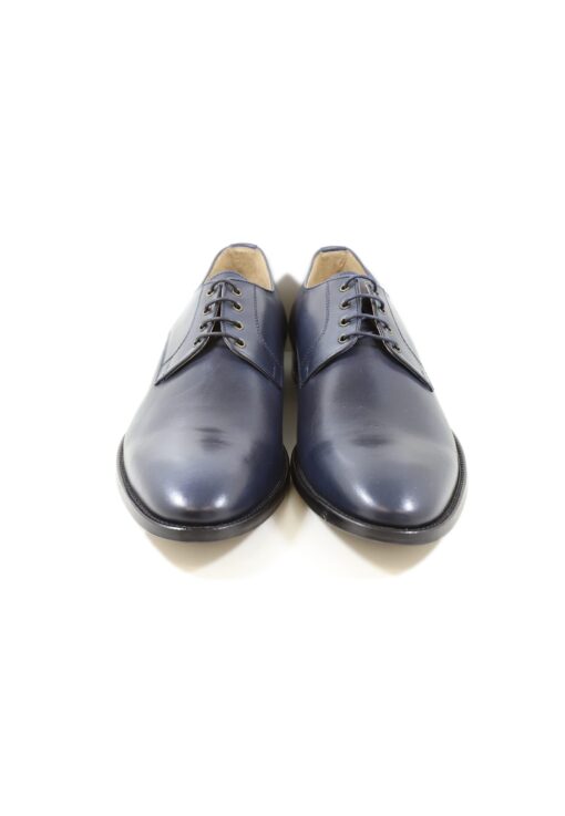 Original italienische Anzugsschuhe Schwarz Leder Herren SH52 - Image 3